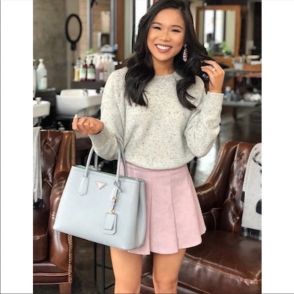 Dresses & Skirts - 🚫SOLD OUT🚫Blush Suede Pleated Mini Skirt